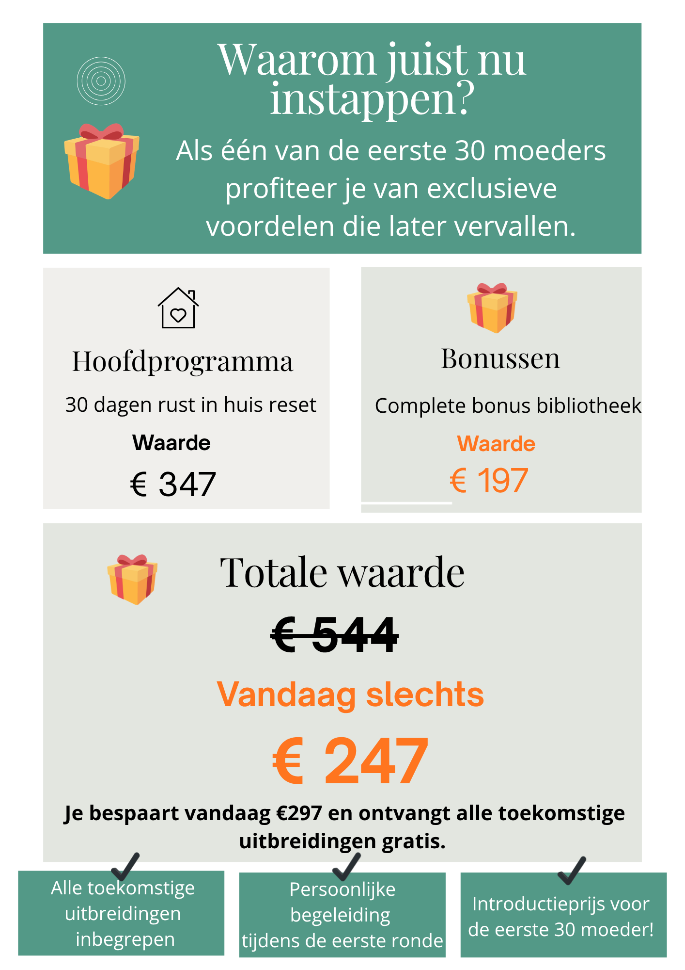 Rust in huis reset